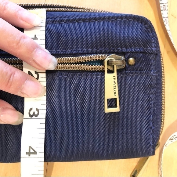 Travelon Anti-Theft Wallet, ROYAL/NAVY BLUE, Size 8” X 4” - Picture 7 of 10